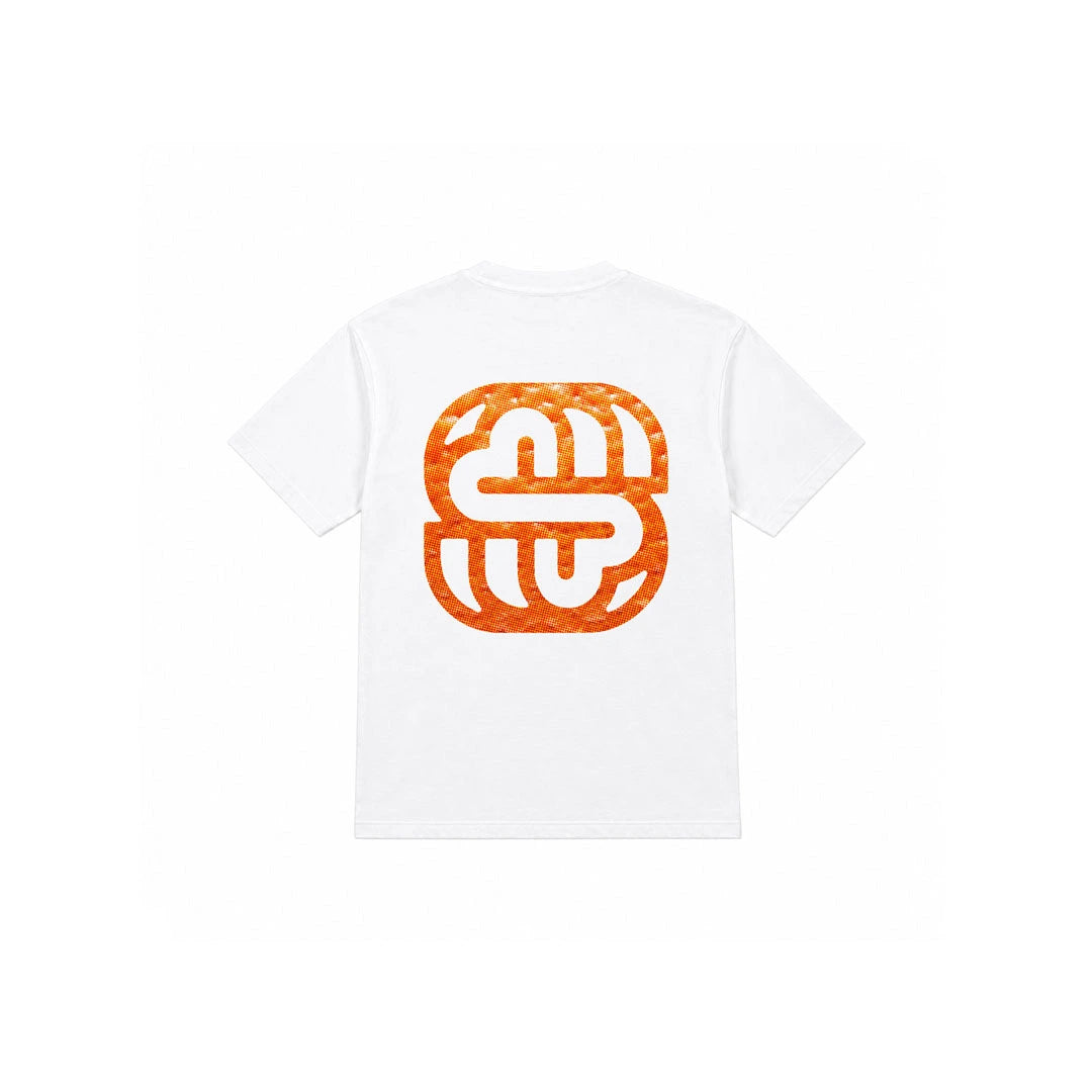 FAMILY BUSINESS WHITE TEE - ORANGE ÉDITION